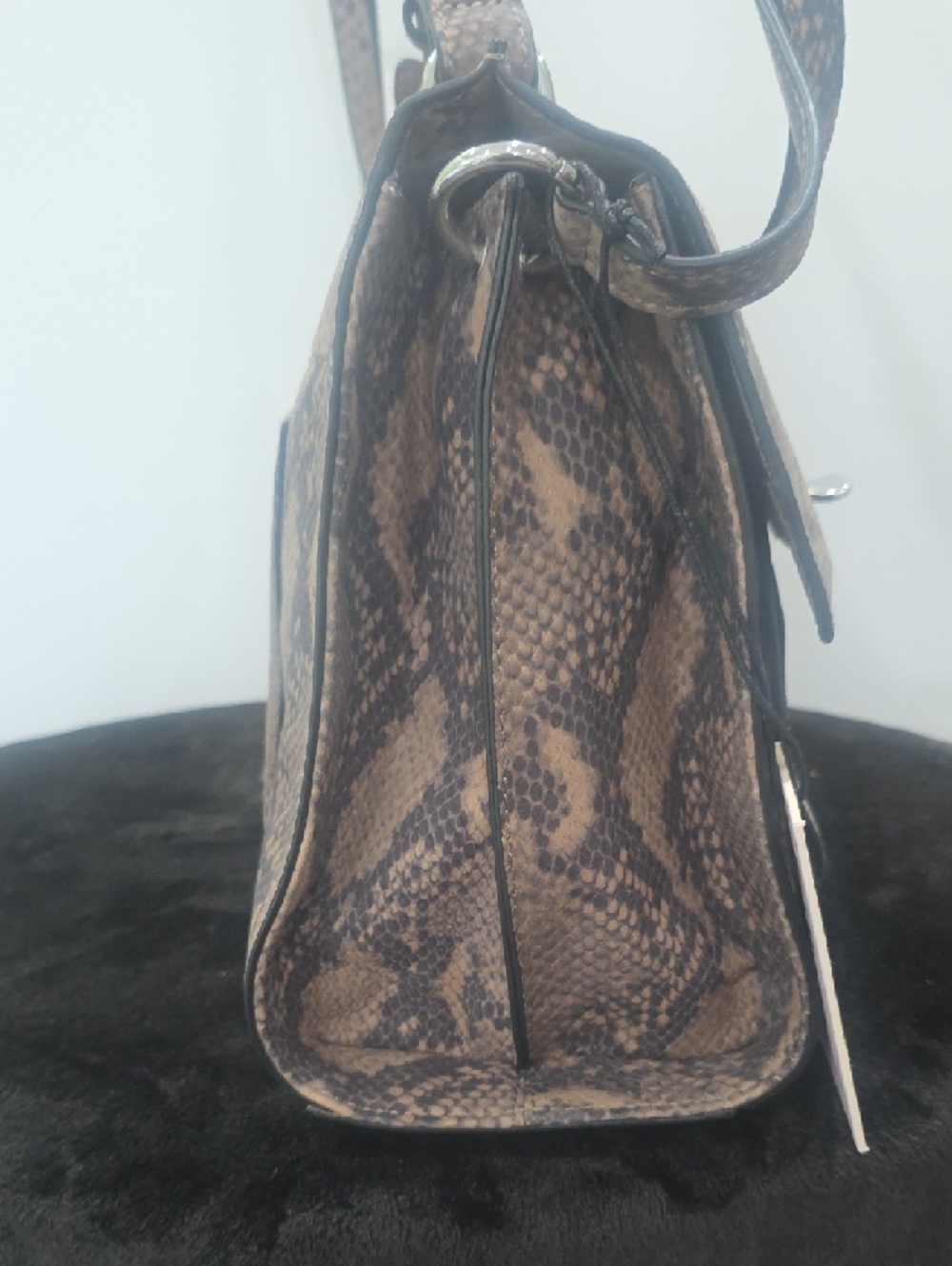 Ivanka Trump Crossbody Purse in Stylish Tan Python Print. New with Tags - Picture 6 of 14
